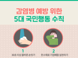 감염병 예방 5대 국민행동수칙