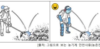 예초기 사고 주의!!